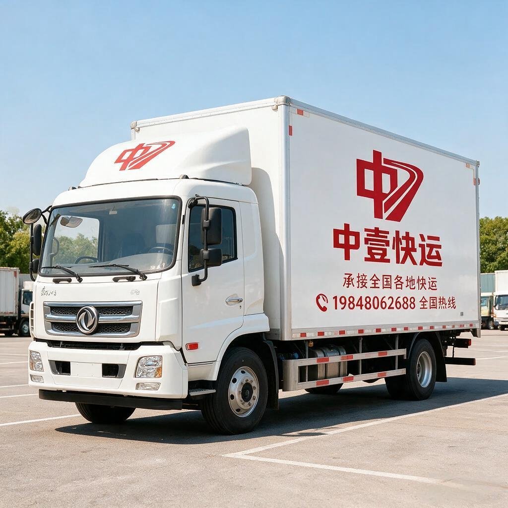 中壹快运物流车队厢式货车
